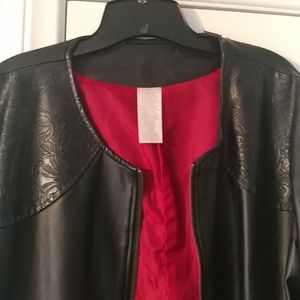 Faux Leather Moto Jacket